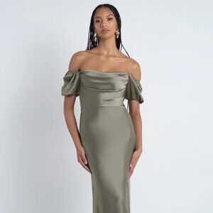 Jenny Yoo Eliana Dress in Moss